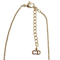 Autentificirana Rabljena ogrlica s motivom vrpce od rhinestona, žensko zlato
