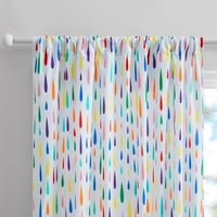 Smarts & Crafts Kids Rod Pocket Semi-Sheer Curtay, 42