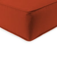 Jordan Manufacturing Sunbrella 46,5 24 platno terakota crvena čvrsta kvadratna vanjska dubinska sjedala jastuk