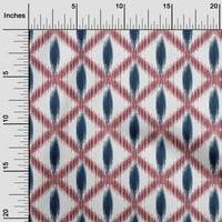 Jednobojna svilena prugasta Ikat dijamantna tkanina širine dvorišta