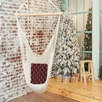 Jednostavno Daisy božićna burgandy u obliku uzorka stabla zimska mekana vrpna poliesterska zatvoreni jastuk za