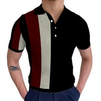 Muške košulje Muška modna košulja ležerna majica za golf kratkih rukava pamučni gornji dio u boji kostur polo