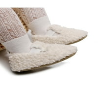 Papuče za novorođenčad s ravnim potplatom; Ležerne cipele za prve izlaske; lagane večernje prozračne udobne bijele