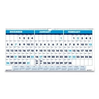 Tromjesečni horizontalni zidni kalendar od 23. 14 mjeseci - 3648