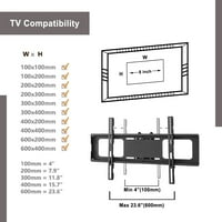 Aukfa Tier Swivel TV stoji za TV -ove do 65