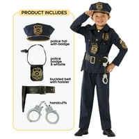Morph Kids Policajac Policajac igračke za dječake djevojčice policajac policajac Fancy haljina Day Halloween Blue