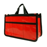 Organizator solidne crvene torbe Vidi kroz kozmetički badget Organizator torbice za umetke prozirnu torbicu s