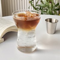 Šalica za kavu Jednostavna za upotrebu, prozirna, lako se čisti, izrađena od prozirnog stakla