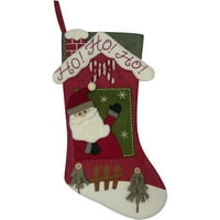 Vrijeme za odmor božićni dekor 20 Djed Mraz s čarapom u kući