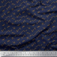 Soimoi pamučni dres tkanina umjetnički lišće tiskanje tkanina za tkaninu široko