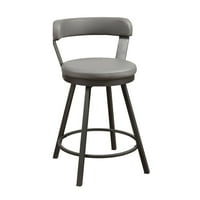 Oakvillepark Belmar Swivel Counter Visina Barstool, siva