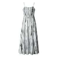 solacol boho maxi haljina ženska kravata plaža pulover maxi boho sundress dame labave dugačke haljine za žensku