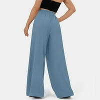 Djelujte sada u Ženske Capri hlače u donjem rublju, Ležerne ljetne hlače s elastičnim strukom, obične Ležerne
