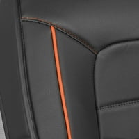 Kožna presvlaka za stražnje sjedalo Premium Premium, Narančasta je univerzalna za automobile, kombije i SUV -