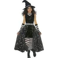 Halloween Girls Kids Srednja nebeska vještica kostima