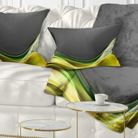 Uzorak teksture za zeleno zlato - Sažetak jastuka za bacanje - 12x20