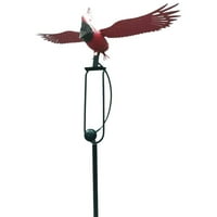 Kip crvene ptice prozorska daska kardinal ptica ornament skulptura stablo obrt, vrt 92 93