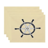 Samo tratinčica,, brodski kotač, Geometrijski tiskani ubrus, Žuta