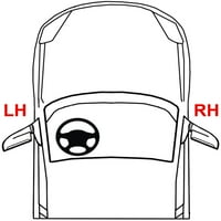 Ogledalo kompatibilno s 2010.-Hyundai Genesis coupe lijevo vozač strana u kućištu signala lagana boja kool-viue