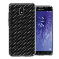 Za Samsung Galaxy J Express Prime 3 Amp Prime Carbon Fiber Izgledajte poklopac kućišta s dvostrukim slojem telefona