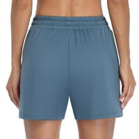 Ženske kratke hlače joga kratke hlače s džepnim prozračnim aktivnim odjećom elastični pojas za vježbanje Fitness