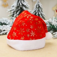 JPLZI božićni ukrasi božićni šeširi vrući kape za snježne pahuljice kratki plišani šešir božićna zabava za zabavu