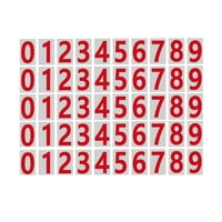 Pxiakgy mailbo brojevi za vanjske skupove 0- Naljepnice reflektivnog broja Snažne samo-ljepljive adrese brojevi