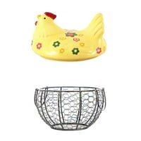 Košarica za pohranu piletine, Željezna Košarica, košara za jaja, ukras kontejnera za krumpir i češnjak, hotelski