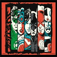 Stripovi-Justice League-plakat na zidu u baru, 22.375 34