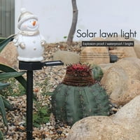 Snjegović sunčeva svjetlost Božićni ukrasi LED svjetla solarni crtani snjegović božićno drvce Solarna svjetiljka