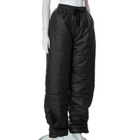 Ženske Y2K hlače jesenske zima visoki struk Šivanje tople ulice pamučne hlače Žene