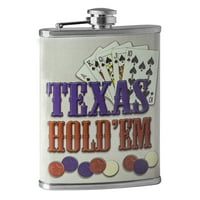 Tikvica za alkoholna pića od 1 oz-teksaška tikvica od nehrđajućeg čelika Hold ' em Nova je za muškarce i žene