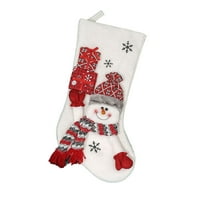 Tureclos crtić 3d božićne torbe poklon ambalaža snjegović elk čarape flece goodie torba viseći privjesak za nakit