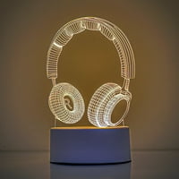 TEPSMF Creative LED Ambient Night Light Light Night Light, 3D stolna svjetiljka, promjene u boji s USB -om, ukras