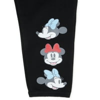 Minnie Mouse Girls Ploke Posada za vrat i jogeri, dvodijelni set odjeće, veličine 4-16