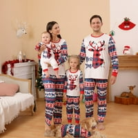 Obiteljski božićni PJS podudarni setovi Žene muškarci Xmas podudaranje pidžame za odrasle Kids Holiday Xmas modni