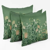 Luksuzne jastučnice od mente u zelenoj boji, ukrasne jastučnice, kvadratna jastučnica-18 inča