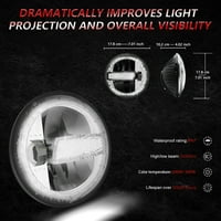 Automobilska LED prednja svjetla, visoka kratka svjetla, 6000, 3000, 300 vata vodootporna okrugla svjetla