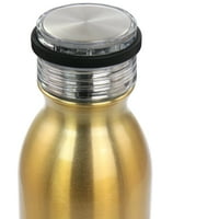 Termalna boca s izolacijom od nehrđajućeg čelika s poklopcem u tamno zlatnoj boji