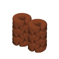Set jastuka za lice od mikrovlakana u boji tamne čokolade