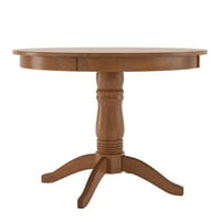 Blagovaonski stol od 42 okruglog drvenog stalka, starinski sivi