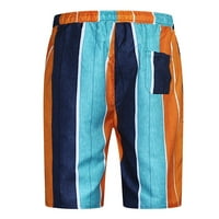 Muške hlače za plažu, modni muški elastični pojas, ravni pojas za plažu u obliku bačve, casual sportske kratke