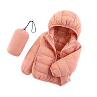 Dječja donja jakna za dječake i djevojčice, Zimska topla donja jakna za malu djecu s kapuljačom, lagana vodootporna,