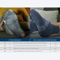 Muške čarape s niskim izrezom gležnja za kontrolu vlage-Auchpad