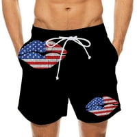 Muške plivačke kratke hlače brzo suho 5 inseam američka zastavica plivačka kostija na plaži kratke hlače s kupaćim