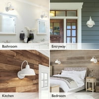 ; Unutarnji Vanjski zidni nosač moderni industrijski dizajn seoske kuće zidno svjetlo za vrt, garažu, kupaonicu,