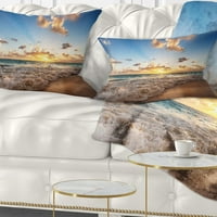 Dizajnerski Izlazak sunca na karipskoj plaži-jastuk na morskoj obali-12.20