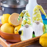 Dengmore Lemon Gnome skandinavski Kućni dekor za seosku kuhinju bezlična lutka za uređenje doma