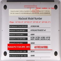 KAISHEK Tvrdi omot školjke samo kompatibilan MacBook Pro 15 Model A Mramor 166