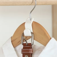 Mini konektor za vješalice za odjeću u obliku kaskadne kuke organizator ormara bijeli